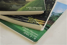 1998, 1999 & 2000 Masters Tournament Official Spiral Media Guide Books