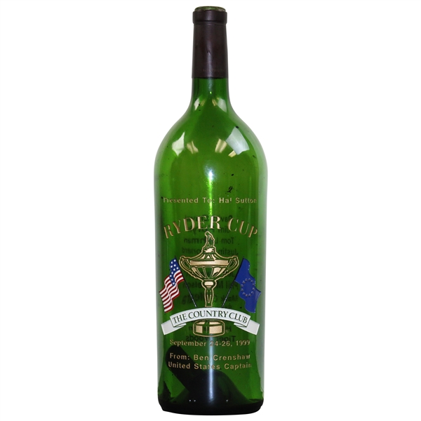 1999 Ryder Cup at Brookline Special Ltd Gifted Wine to Team USAs Hal Sutton