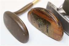 Ten (10) Various Putters Including Eight (8) Assorted PING Putters, a Brass Playboy & a Woodie Putter