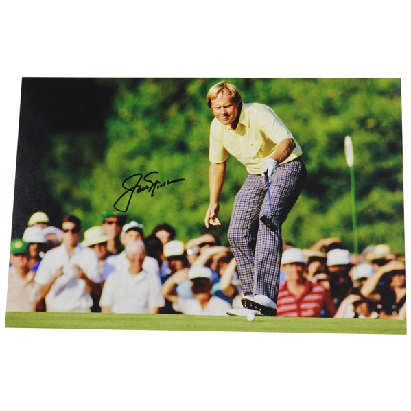 Jack Nicklaus Signed Photo at 1986 Masters "Birdie On 17" with Letter - JSA ALOA