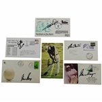 Player (x3), Crenshaw, Mize & Langer Signed Cachets JSA ALOA