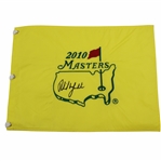 Phil Mickelson Signed 2010 Masters Embroidered Flag JSA ALOA