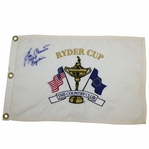 Captain Ben Crenshaw Signed 1999 Ryder Cup at The Country Club Embroidered Flag JSA ALOA