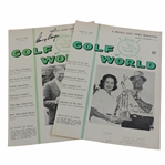 Sam Snead & Gary Player Signed Golf World Magazine Covers JSA ALOA