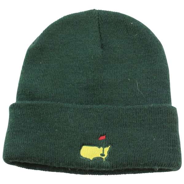 Masters Tournament Dk Green with Masters Logo Beanie Cap