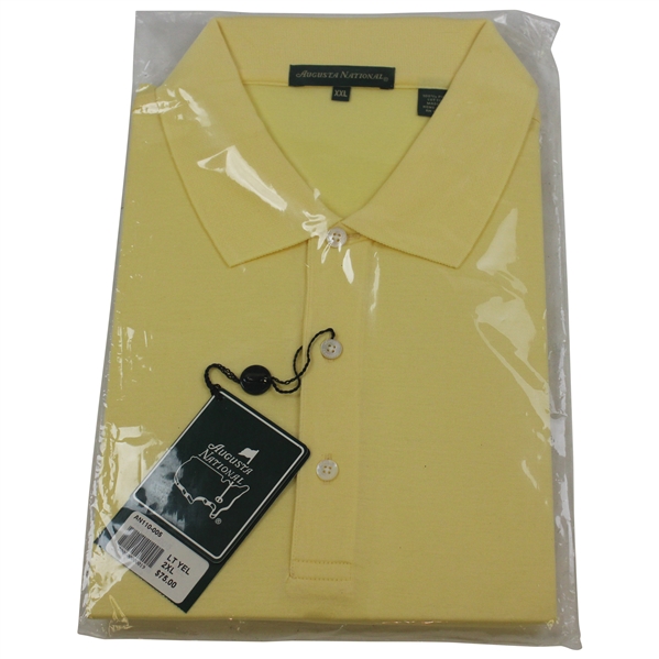 Augusta National Golf Club Lt Yellow Golf Shirt - Size XXL - Unopened