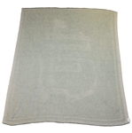Augusta National Golf Club Large Logo White w/Green Cotton Throw Blanket
