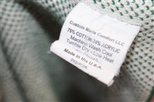 Augusta National Golf Club Large Logo White w/Green Cotton Throw Blanket