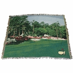 Masters Tournament Logo Large 12th Hole Large Throw Blanket