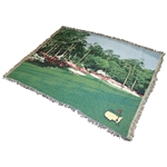 Masters Tournament Logo Large 12th Hole Large Throw Blanket