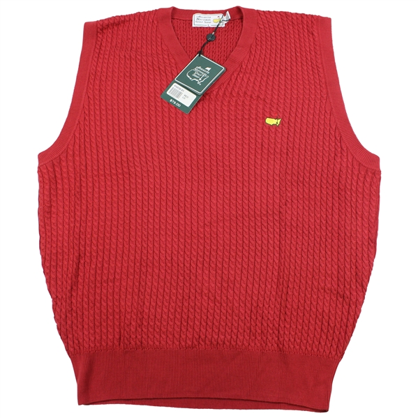 Augusta National Golf Shop Red Sweater Vest - Size L
