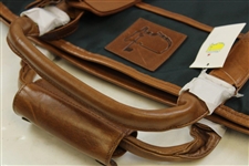 Augusta National Golf Club Member Deluxe Leather & Canvas Duffel Bag w/Strap in Bag - Unused