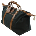 Augusta National Golf Club Member Deluxe Leather & Canvas Duffel Bag w/Strap in Bag - Unused
