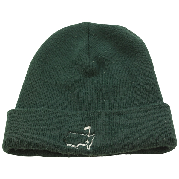 Masters Tournament Dk Green with Masters Logo Beanie Cap