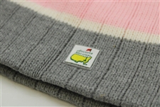 Augusta National Golf Club Member Pink with White/Lt Gray Beanie Cap