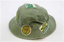 2020 Masters Tournament Patches Collage Olive Bucket Hat - Size L/XL