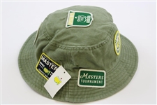 2020 Masters Tournament Patches Collage Olive Bucket Hat - Size L/XL