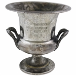 1965 CC of Harrisburg Golf Champion Poole Silver Co. Silver Plated Trophy Won by Kit Outland