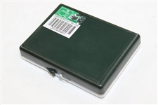 Masters Undated Silver Money Clip with Green Carbon Reflection in Original Box
