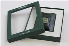 Masters Tournament Dk Green Leather Wallet in Original Box