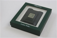 Masters Tournament Dk Green Leather Wallet in Original Box
