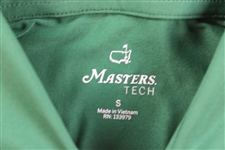 Augusta National Masters Tournament Green SS Tech Golf Shirt - Size S - New