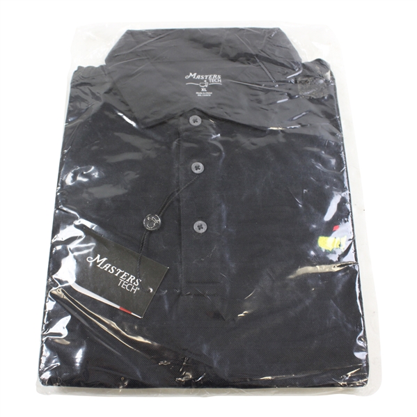 Augusta National Masters Tournament Black SS Tech Golf Shirt - Size XL - New