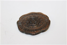 Undated Waccabuc Country Club Golf Medal - Lake Waccabuc, N.Y.