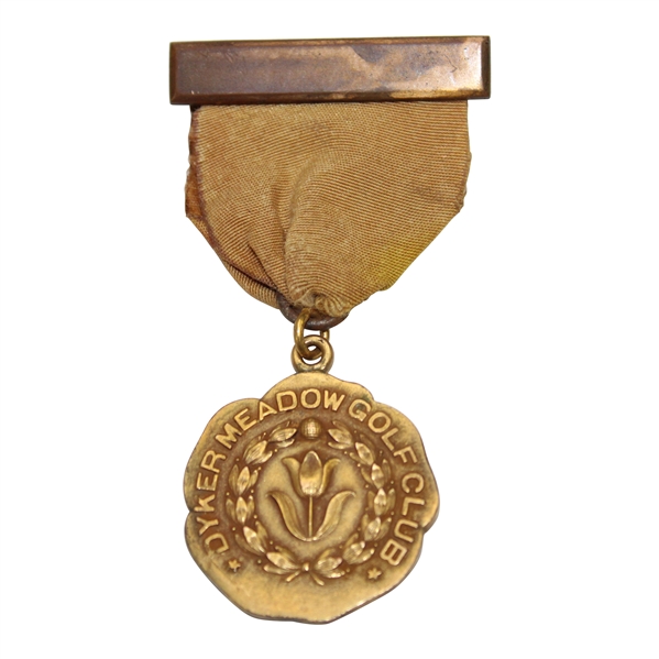 Undated Dyker Meadow Golf Club Golf Medal with Ribbon