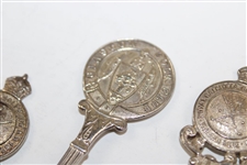 Four (4) Sterling Silver Spoons - Glasgow GC, Cleckheaton GC & Royal Calcutta GC (x2)