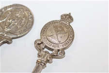 Four (4) Sterling Silver Spoons - Glasgow GC, Cleckheaton GC & Royal Calcutta GC (x2)
