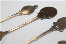 Four (4) Sterling Silver Spoons - Glasgow GC, Cleckheaton GC & Royal Calcutta GC (x2)