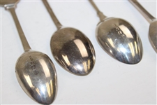 Four (4) Sterling Silver Spoons - Glasgow GC, Cleckheaton GC & Royal Calcutta GC (x2)