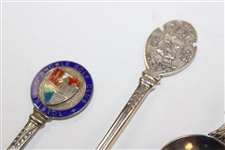 Six (6) Sterling Silver Spoons - Cleckheaton GC, Knowles GC, N.C.G.C. & others
