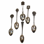 Six (6) Sterling Silver Spoons - Cleckheaton GC, Knowles GC, N.C.G.C. & others