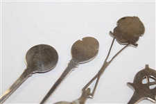 Six (6) Sterling Silver Spoons - Cleckheaton GC, Knowles GC, N.C.G.C. & others