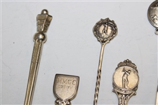 Ten (10) Sterling Silver Spoons - W.A.D.E., NMGC, Kirkhill GC & others