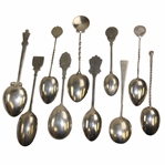 Ten (10) Sterling Silver Spoons - W.A.D.E., NMGC, Kirkhill GC & others