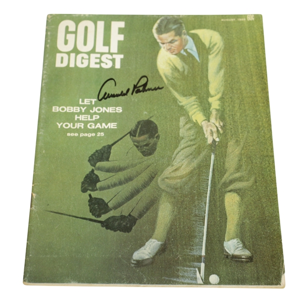 Arnold Palmer Signed August 1969 Golf Digest Magazine with Bobby Jones Cover JSA ALOA