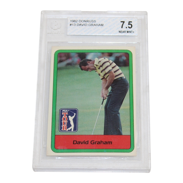 1982 Donruss PGA Tour Golf Card #13 David Graham Beckett 7.5 Near Mint+