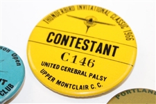 Four (4) 1960's Contestant Badges - Colonial, Portland, Thunderbird & Tucson 