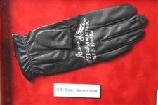 Palmer, Littler, Beem & Singh Signed Golf Gloves Display - Misc. Major Champs - Framed JSA ALOA
