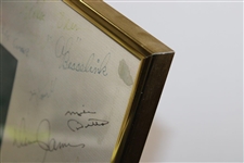 Multi-Signed 1987 Doug Sanders Kingwood Celebrity Classic Poster - Framed JSA ALOA