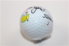 Bernhard Langer Signed Titleist Masters Logo Golf Ball JSA ALOA