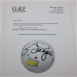 Bernhard Langer Signed Titleist Masters Logo Golf Ball JSA ALOA