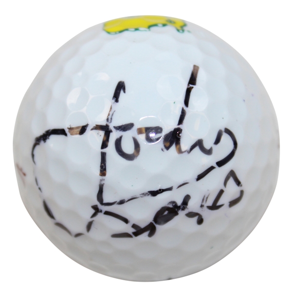 Jordan Spieth Signed Titleist Masters Logo Golf Ball JSA ALOA