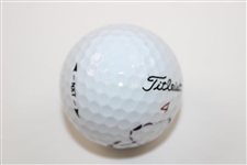Jordan Spieth Signed Titleist Masters Logo Golf Ball JSA ALOA