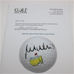 Mike Weir Signed Titleist Masters Logo Golf Ball JSA ALOA