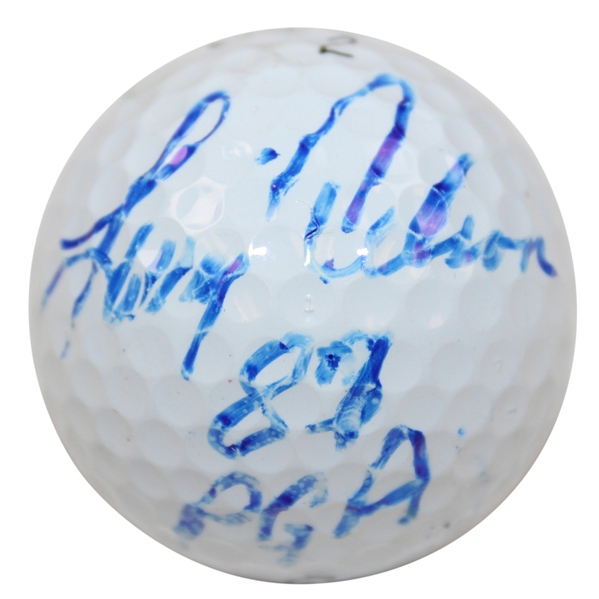 Larry Nelson Signed Titleist Golf Ball with 87 PGA JSA ALOA