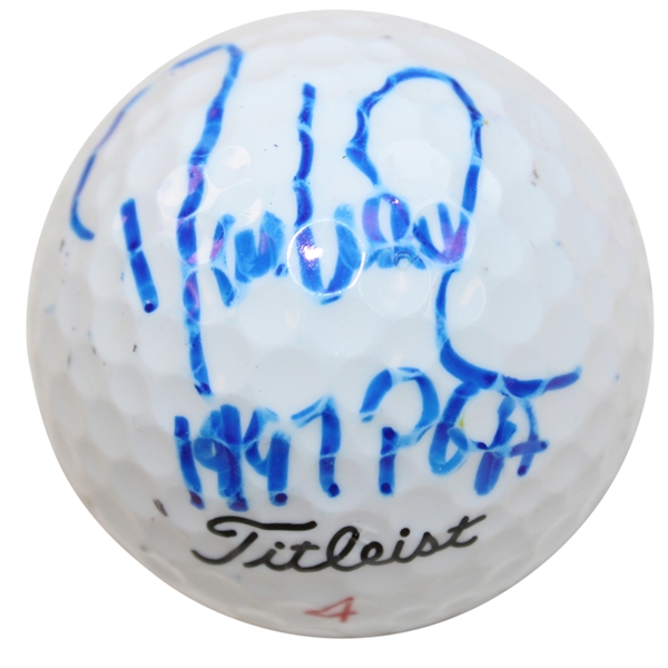 David Love III Signed Titleist Golf Ball with 1997 PGA JSA ALOA